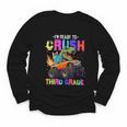 I'm Ready To Crush Third Grade Dinosaur Truck Back To School Youth Long Sleeve Tee I'm Ready To Crush Third Grade Dinosaur Truck Back To School Youth Long Sleeve Tee