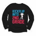 Kickflip Into 2nd Grade Skateboard Lover Back To School Youth Long Sleeve Tee Kickflip Into 2nd Grade Skateboard Lover Back To School Youth Long Sleeve Tee