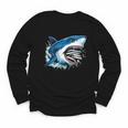 Kids Shark With School Books Back To School Shark Lovers Youth Long Sleeve Tee Kids Shark With School Books Back To School Shark Lovers Youth Long Sleeve Tee
