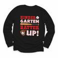 Kindergarten Batter Up Back To School Baseball Player Boys Youth Long Sleeve Tee