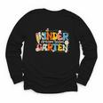 Kindergarten Dream Team Groovy Retro Children Back To School Youth Long Sleeve Tee Kindergarten Dream Team Groovy Retro Children Back To School Youth Long Sleeve Tee