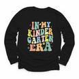 Kindergarten Era Happy Back To School Groovy Kids Boys Girls Youth Long Sleeve Tee