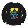 Kindergarten Vibes Only Glow Sunglasses Back To School Youth Long Sleeve Tee Kindergarten Vibes Only Glow Sunglasses Back To School Youth Long Sleeve Tee