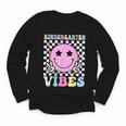 Kindergarten Vibes Groovy Back To School Kinder Girls Kids Youth Long Sleeve Tee Kindergarten Vibes Groovy Back To School Kinder Girls Kids Youth Long Sleeve Tee