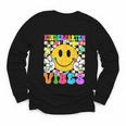 Kindergarten Vibes Smile Face Back To School Kinder Girl Kid Youth Long Sleeve Tee