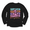 Knights Mascot Back To School Spirit Sports Men Women Groovy Youth Long Sleeve Tee