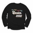 My Last First Day Senior 2025 Back To School Vintage Cool Youth Long Sleeve Tee