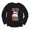 My Last First Day Senior 2026 Cat Back To School Class 2026 Youth Long Sleeve Tee