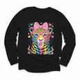Leopard Glasses Blowing Bubble Gum Back To School Kids Youth Long Sleeve Tee Leopard Glasses Blowing Bubble Gum Back To School Kids Youth Long Sleeve Tee