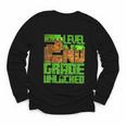 Level 2nd Grade Unlocked Game Pixel Kids Boy Back To School Youth Long Sleeve Tee