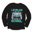 Leveled Up To Middle School Video Gamer Back To School Boys Youth Long Sleeve Tee Leveled Up To Middle School Video Gamer Back To School Boys Youth Long Sleeve Tee