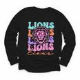 Lion Mascot Back To School Spirit Sports Men Women Groovy Youth Long Sleeve Tee Lion Mascot Back To School Spirit Sports Men Women Groovy Youth Long Sleeve Tee