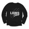 Lions Cheer Back To School Cheerleading Team Spirit Youth Long Sleeve Tee Lions Cheer Back To School Cheerleading Team Spirit Youth Long Sleeve Tee