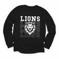 Lions School Spirit Fan Team Back To School Youth Long Sleeve Tee Lions School Spirit Fan Team Back To School Youth Long Sleeve Tee