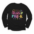 Little Miss Pre-K Preschool First Day Back To School Girls Youth Long Sleeve Tee Little Miss Pre-K Preschool First Day Back To School Girls Youth Long Sleeve Tee