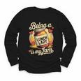 Being a Lunch Lady Is My Jam Retro Jam Jar Back To School Youth Long Sleeve Tee