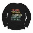 Man Myth The Legend Assistant Principal Dad Back To School Youth Long Sleeve Tee Man Myth The Legend Assistant Principal Dad Back To School Youth Long Sleeve Tee
