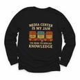 Media Center Is My Jam Library Reading Back To School Youth Long Sleeve Tee Media Center Is My Jam Library Reading Back To School Youth Long Sleeve Tee