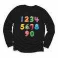 Monster Numbers Learning Cute Numbers 0-9 Back To School Youth Long Sleeve Tee Monster Numbers Learning Cute Numbers 0-9 Back To School Youth Long Sleeve Tee