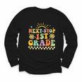 Next Stop 1st Grade Groovy Retro First Grade Back To School Youth Long Sleeve Tee Next Stop 1st Grade Groovy Retro First Grade Back To School Youth Long Sleeve Tee