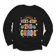 Next Stop 2nd Grade Groovy Retro Second Grade Back To School Youth Long Sleeve Tee