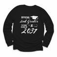 Official 2nd Grader Future Class Of 2037 Back To School Youth Long Sleeve Tee