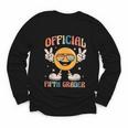 Official Fifth Grader 5th Grade Retro Back To School Kids Youth Long Sleeve Tee Official Fifth Grader 5th Grade Retro Back To School Kids Youth Long Sleeve Tee