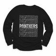 Panthers Mascot Back To School Spirit Sports Team Men Women Youth Long Sleeve Tee