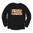 PEIMS Squad Groovy Back To School Women Appreciation Youth Long Sleeve Tee PEIMS Squad Groovy Back To School Women Appreciation Youth Long Sleeve Tee