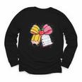 Pencil Coquette Bow Happy First Day Of School Back To School Youth Long Sleeve Tee Pencil Coquette Bow Happy First Day Of School Back To School Youth Long Sleeve Tee