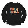 Preschool Crew Team Retro Groovy Vintage Back To School Youth Long Sleeve Tee Preschool Crew Team Retro Groovy Vintage Back To School Youth Long Sleeve Tee