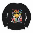 Preschool Vibes Groovy Back To School Girls Kids Youth Long Sleeve Tee Preschool Vibes Groovy Back To School Girls Kids Youth Long Sleeve Tee