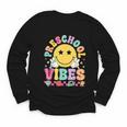 Preschool Vibes Smile Face Back To School Kinder Girls Kids Youth Long Sleeve Tee Preschool Vibes Smile Face Back To School Kinder Girls Kids Youth Long Sleeve Tee