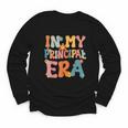 In My Principal Era Retro Groovy Back To School Principal Youth Long Sleeve Tee In My Principal Era Retro Groovy Back To School Principal Youth Long Sleeve Tee