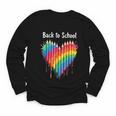 Rainbow Pencil Heart Back To School Creative Youth Long Sleeve Tee Rainbow Pencil Heart Back To School Creative Youth Long Sleeve Tee
