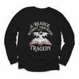 A Reader Without Their Book Is a Tragedy Back To School Youth Long Sleeve Tee