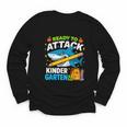 Ready To Attack Kindergarten Shark Back To School Kids Youth Long Sleeve Tee Ready To Attack Kindergarten Shark Back To School Kids Youth Long Sleeve Tee