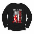 Ready To Crush Sixth Grade Soccer USA Flag Back To School Youth Long Sleeve Tee