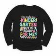 Ready For Kindergarten But Is It Ready For Me Back To School Youth Long Sleeve Tee Ready For Kindergarten But Is It Ready For Me Back To School Youth Long Sleeve Tee