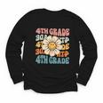 Retro 4th Grade Daisy Colorful Back To School Fourth Grade Youth Long Sleeve Tee