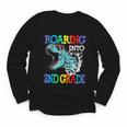Roaring Into 2Nd Grade DinosaurRex Back To School Youth Long Sleeve Tee Roaring Into 2Nd Grade DinosaurRex Back To School Youth Long Sleeve Tee