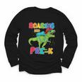 Roaring Into Pre-K Preschool Dinosaur Back To School Youth Long Sleeve Tee