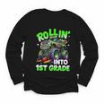 Rollin' Into 1st Grade Monster Truck Back To School Boys Youth Long Sleeve Tee Rollin' Into 1st Grade Monster Truck Back To School Boys Youth Long Sleeve Tee