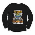 Rollin Crush Dinosaur Monster Truck Back To School 1st Grade Youth Long Sleeve Tee Rollin Crush Dinosaur Monster Truck Back To School 1st Grade Youth Long Sleeve Tee
