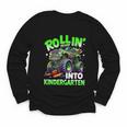 Rollin' Into Kindergarten Monster Truck Back To School Boys Youth Long Sleeve Tee Rollin' Into Kindergarten Monster Truck Back To School Boys Youth Long Sleeve Tee