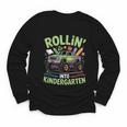 Rollin Into Kindergarten Monster Truck Back To School Youth Long Sleeve Tee Rollin Into Kindergarten Monster Truck Back To School Youth Long Sleeve Tee