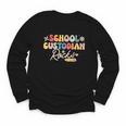 School Custodian Rocks Shirt Back To School Groovy Youth Long Sleeve Tee