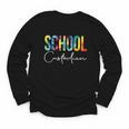 School Custodian Tie Dye Back To School For Women For Work Youth Long Sleeve Tee School Custodian Tie Dye Back To School For Women For Work Youth Long Sleeve Tee