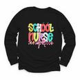 School Nurse Appreciation Day Coquette Bow Back To School Youth Long Sleeve Tee