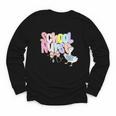 School Nurse Back To School Silly School Nurse Goose Youth Long Sleeve Tee